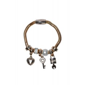 bratara aurie cu elemente decorative