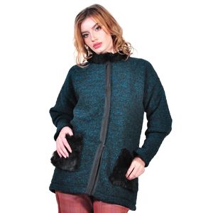 cardigan de dama, turcoaz D2607