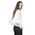 bluza alba de dama cu volane la maneci D2511 RVL