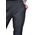 pantalon cu elastic in talie, gri inchis D2613