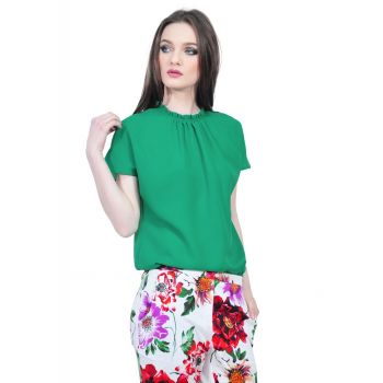 bluza verde eleganta de dama D2323A