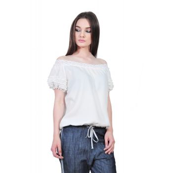 bluza alba de dama D2351A