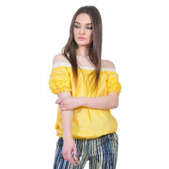 bluza galbena de dama D2351A
