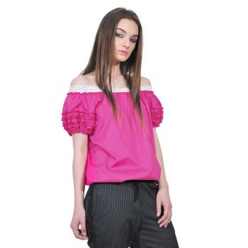bluza roz de dama d2351A