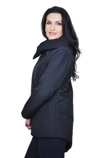 geaca neagra de dama D2429