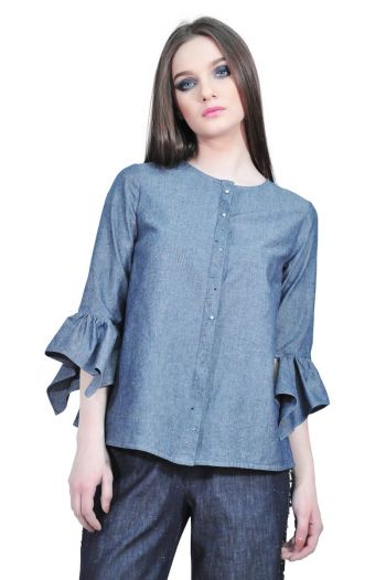 camasa dama denim RVL D2502