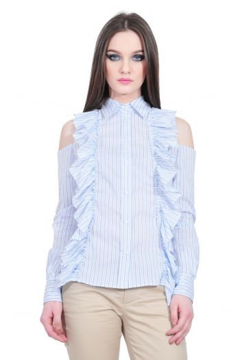 camasa dama cu volane RVL D2513