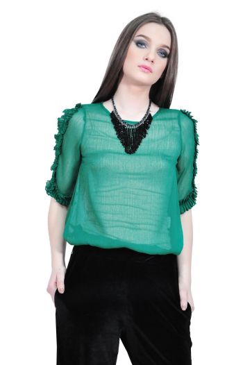 bluza verde de dama D2514 RVL