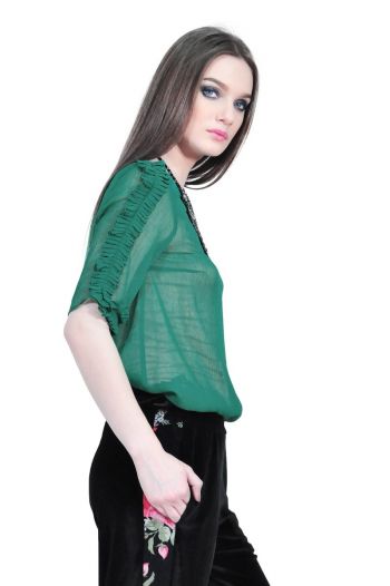 bluza verde de dama D2514 RVL
