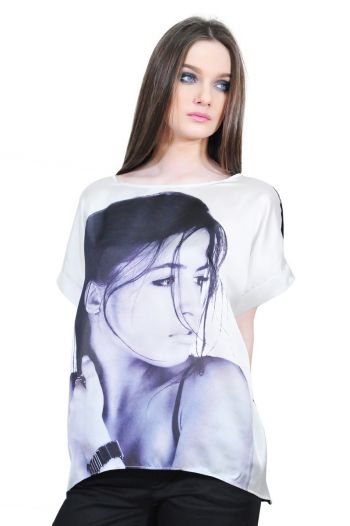 bluza dama cu portret D2528
