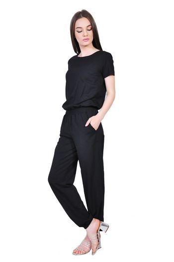 salopeta neagra de dama D1716B RVL