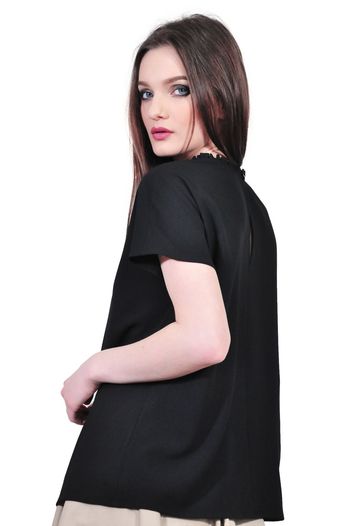 bluza neagra eleganta de dama D2323A
