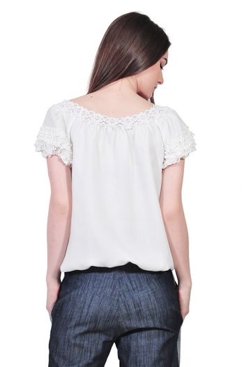 bluza alba de dama D2351A