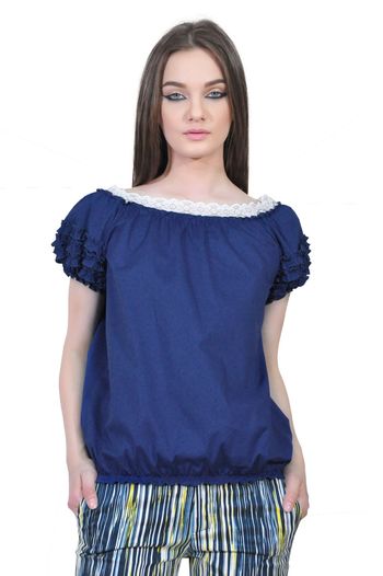 bluza albastra de dama D2351A