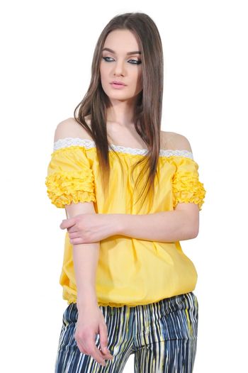 bluza galbena de dama D2351A