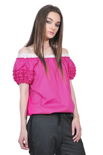 bluza roz de dama d2351A