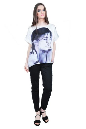 bluza dama cu portret D2528