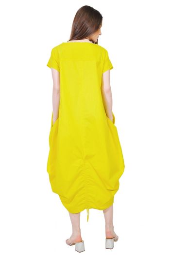 Rochie galbena lunga de vara D2555