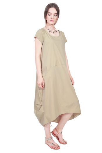Rochie bej lunga de vara d2556