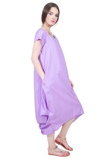 Rochie lila lunga de vara