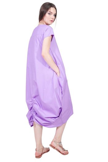 Rochie lila lunga de vara