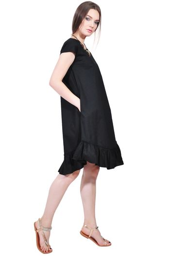 Rochie neagra de vara D2557