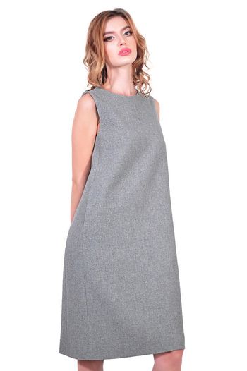 sarafan gri de dama D2601