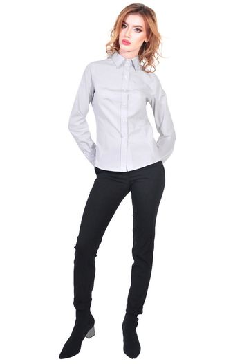 camasa de dama gri dungi fine D2602
