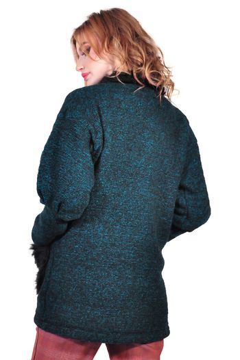 cardigan de dama, turcoaz D2607