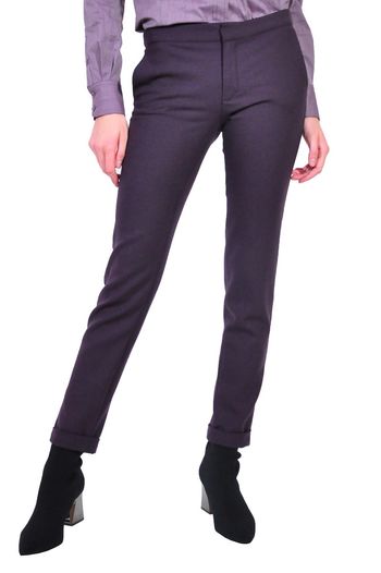 pantalon de dama mov inchis D2611