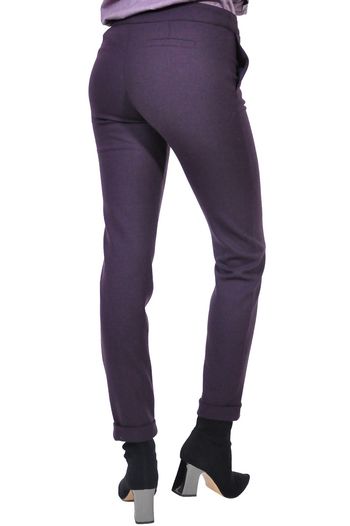 pantalon de dama mov inchis D2611