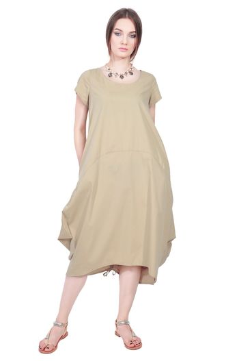 Rochie bej lunga de vara d2556