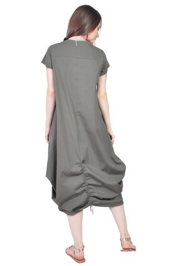 Rochie kaki lunga de vara D2556
