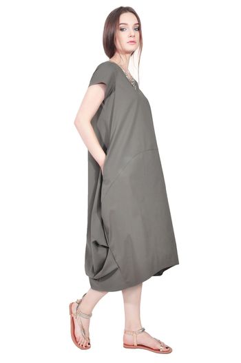 Rochie kaki lunga de vara D2556