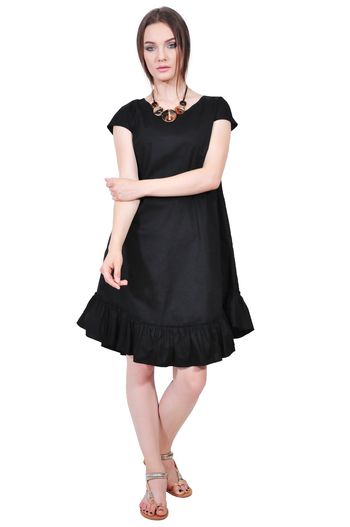 Rochie neagra de vara D2557