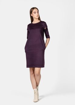 Rochie dama RVL - mov inchis