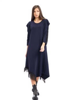 Rochie asimetrica bleumarin RVL