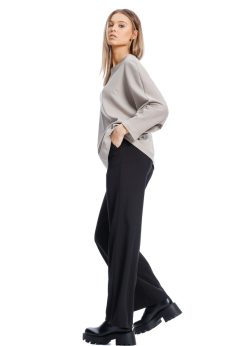 Bluza oversize cu buzunar din paiete RVL