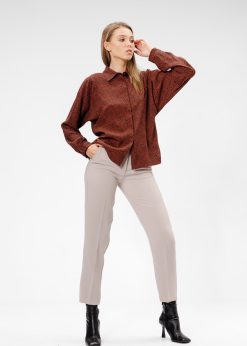 Pantalon elegant gri RVL