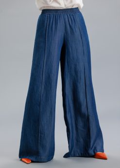 Pantalon larg din denim RVL