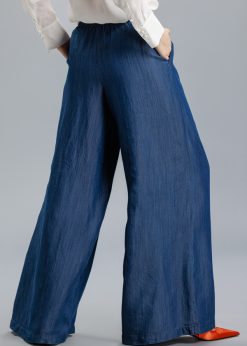 Pantalon larg din denim RVL