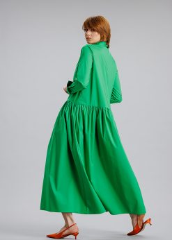 Rochie lunga, verde RVL