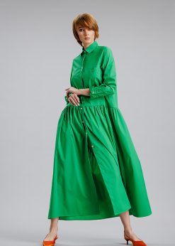 Rochie lunga, verde RVL