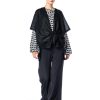 Cardigan negru, cu catarama RVL