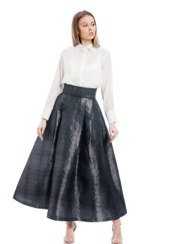 Bluza alba cu nasturi perla RVL