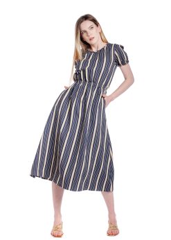 Rochie in bleumarin dungi