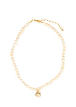 Colier perle naturale - Gold Crystals