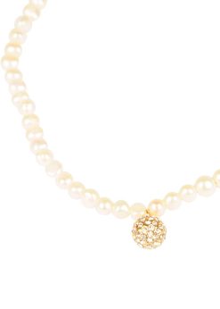 Colier perle naturale - Gold Crystals