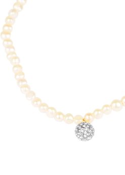 Colier perle naturale - Silver Crystals